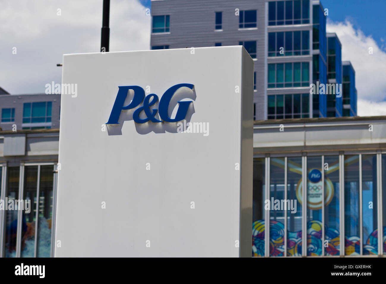 Cincinnati - Circa Giugno 2016: Procter & Gamble La sede aziendale. P&G è una multinazionale americana di beni di consumo società ho Foto Stock