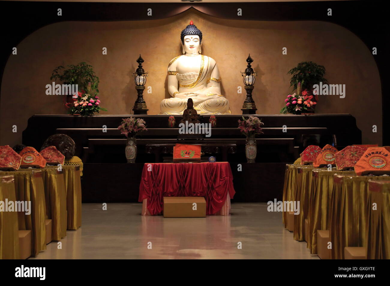 Tempio buddista in Taiwan Foto Stock
