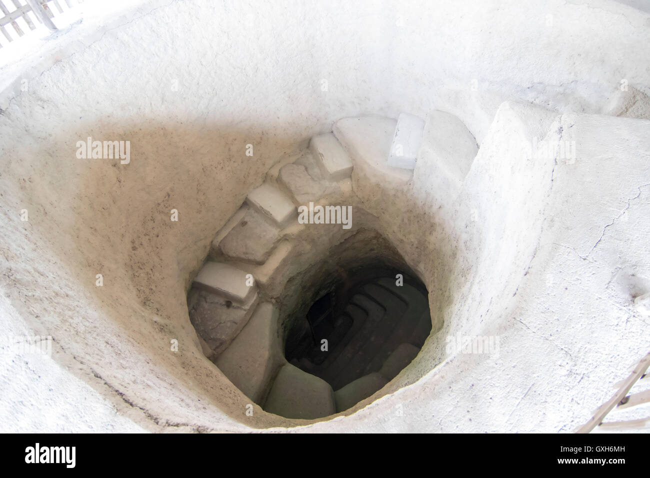 Ipogeo Alto de Segovia. Colombiano parco archeologico, che contiene inoltre numerosi ipogei. Queste enormi tombe sotterranee sono dec Foto Stock