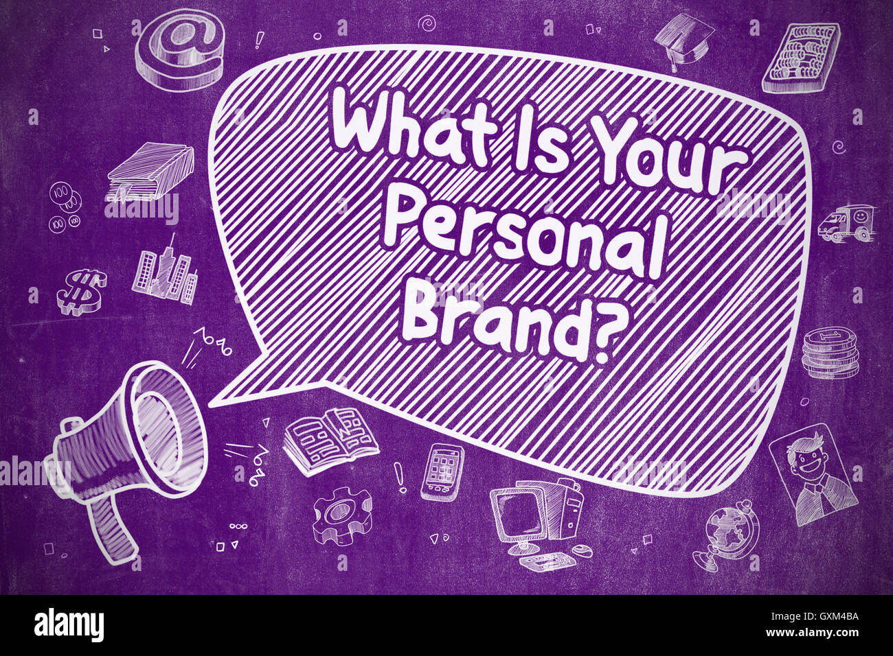 Qual è il tuo marchio personale - Concetto di affari. Foto Stock