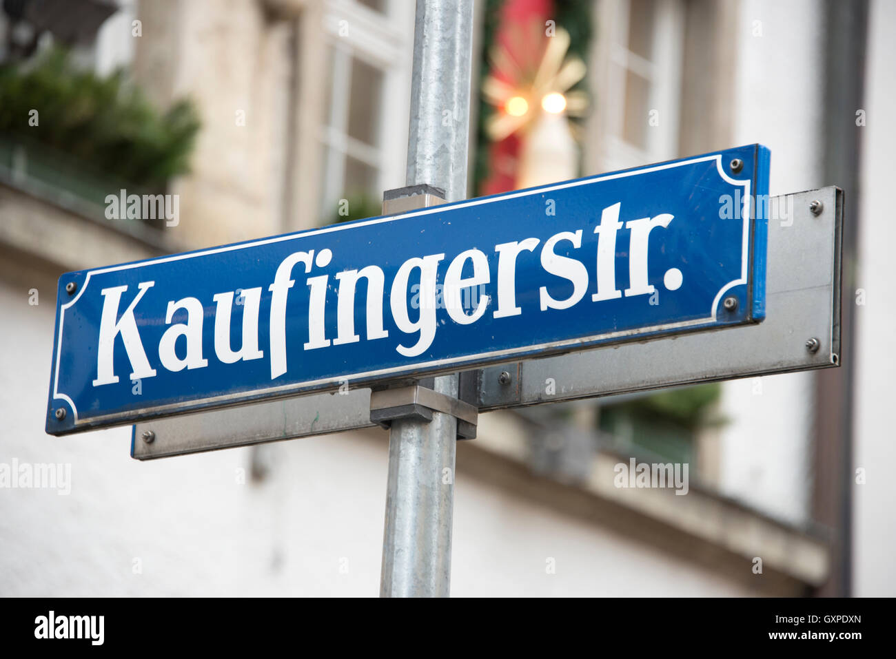 Kaufingerstrasse, Monaco piu costoso shopping street in Germania Foto Stock