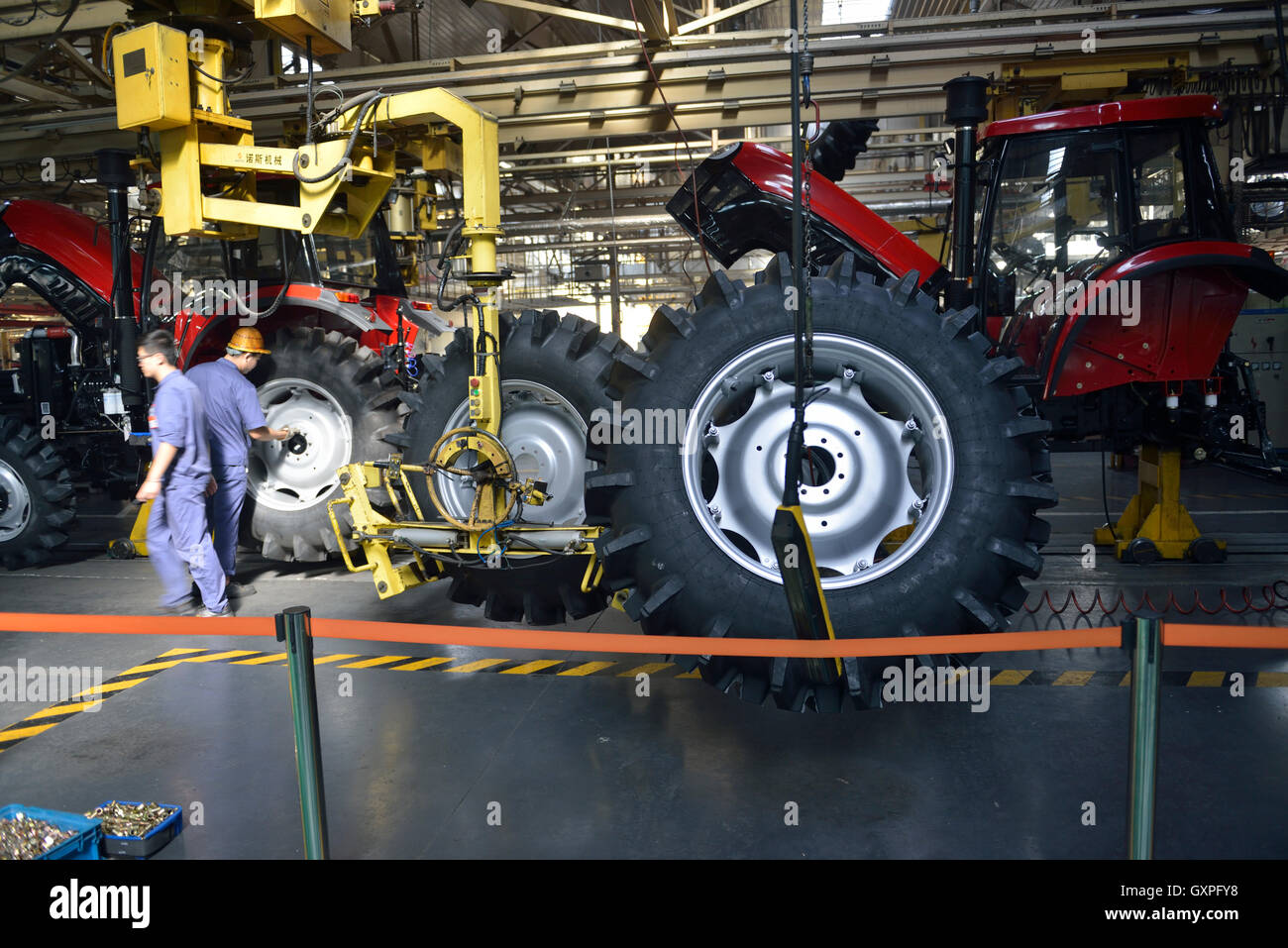 Impianto di fabbricazione di YTO (Luoyang) motore Diesel Co.,Ltd. in Luoyang, Henan, Cina. 08-set-2016 Foto Stock
