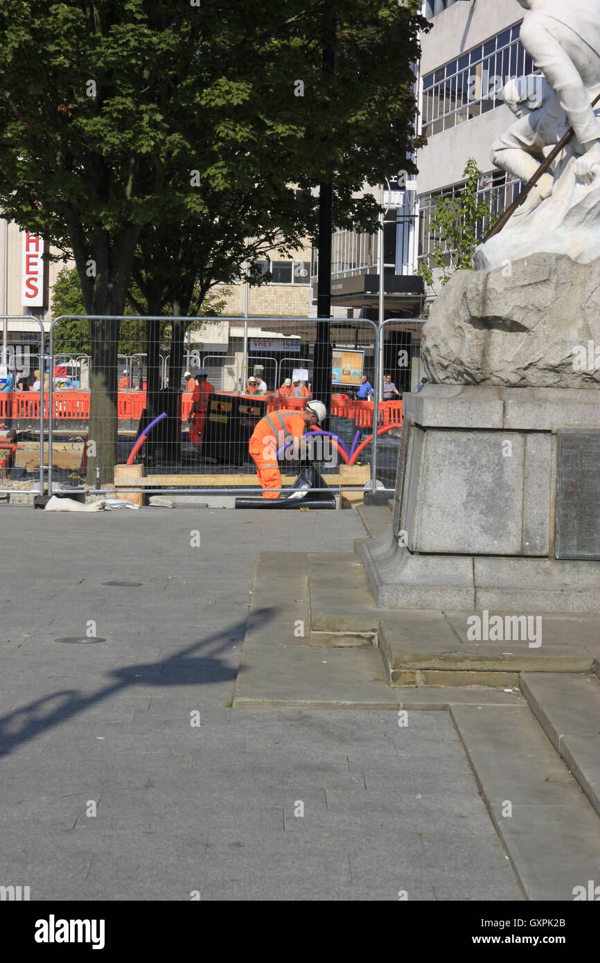 Hull City di cultura vie urbane Foto Stock