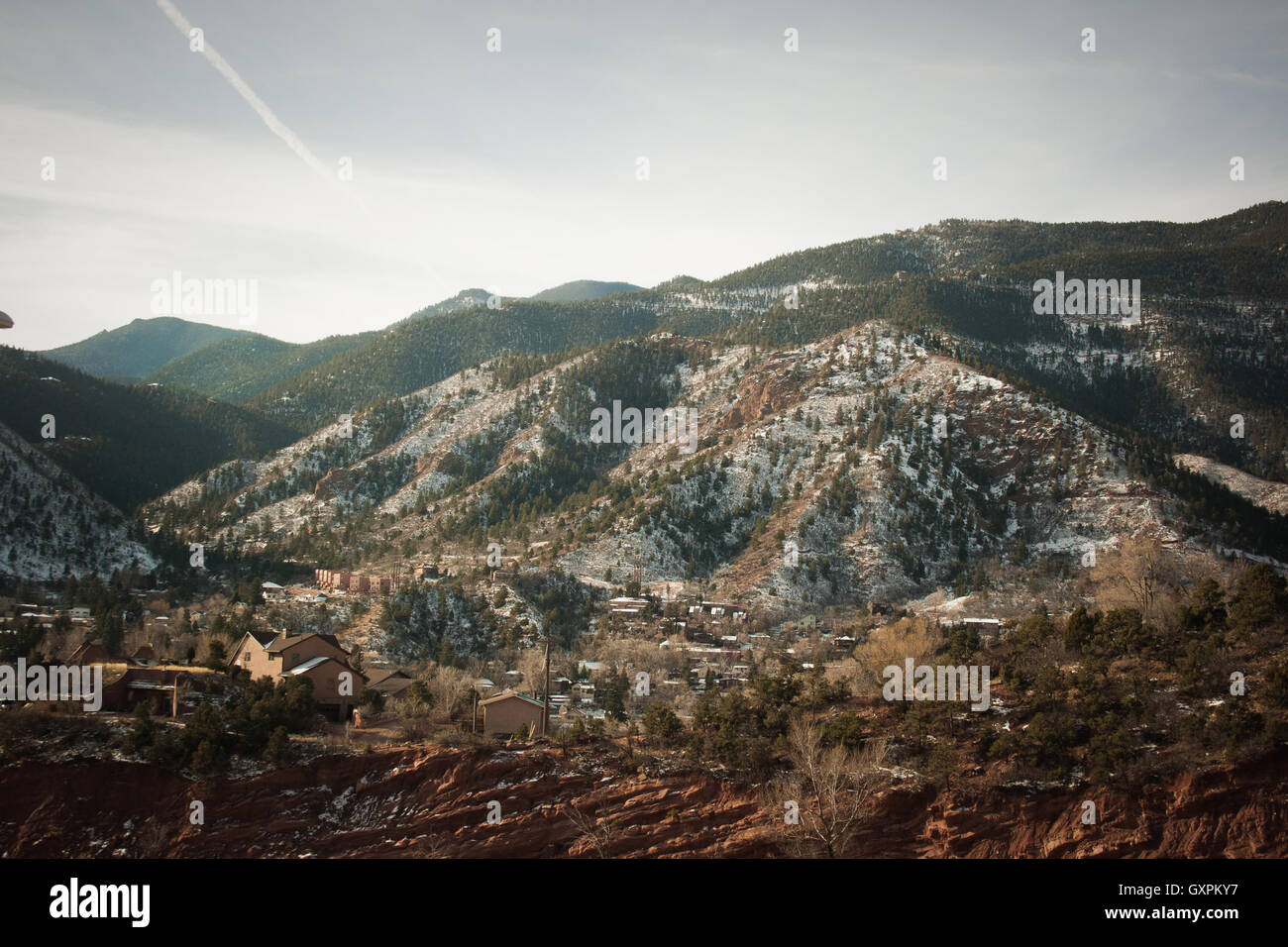 Paesaggio delle Montagne Rocciose Foto Stock