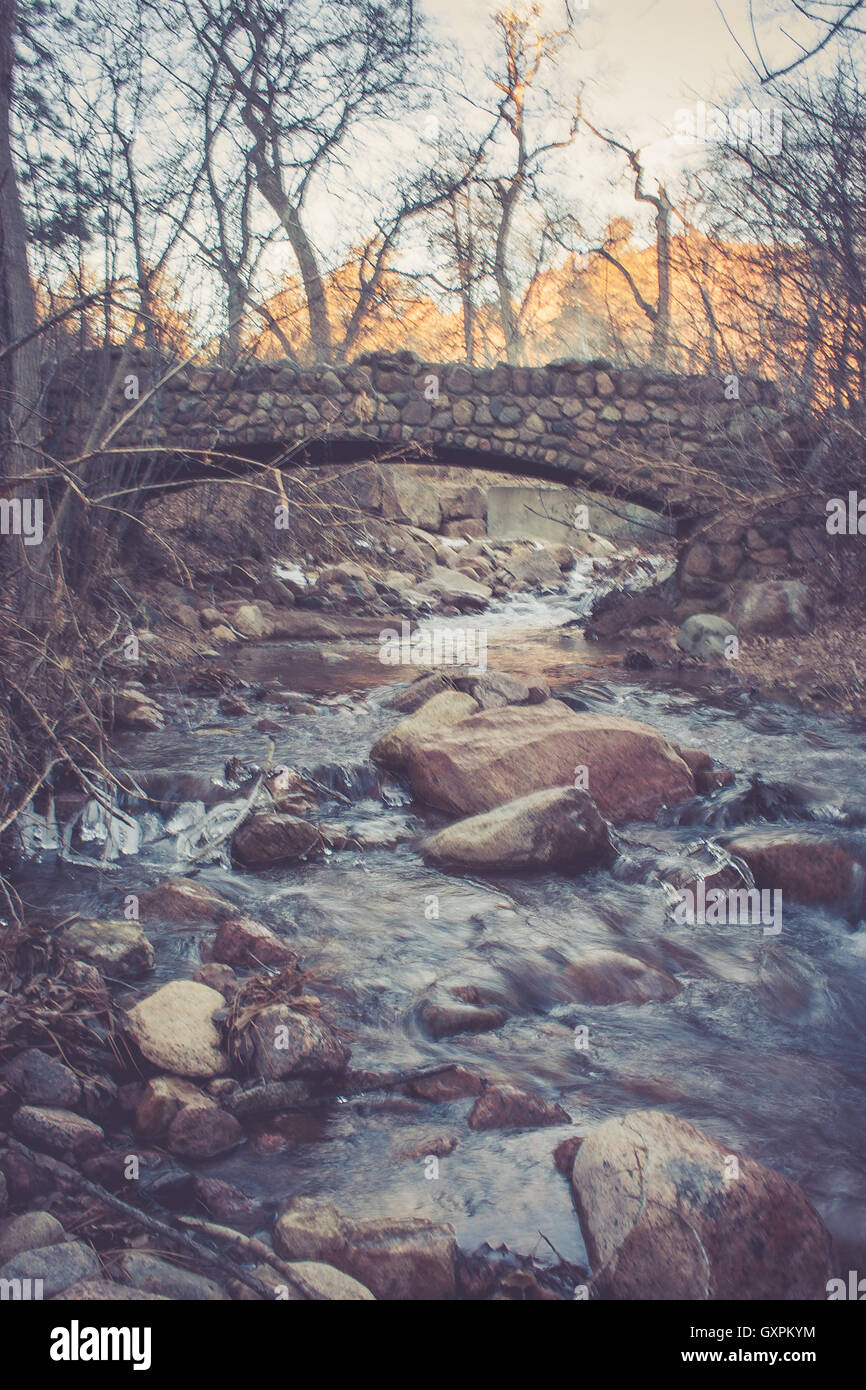 Ponte sul Fiume Foto Stock