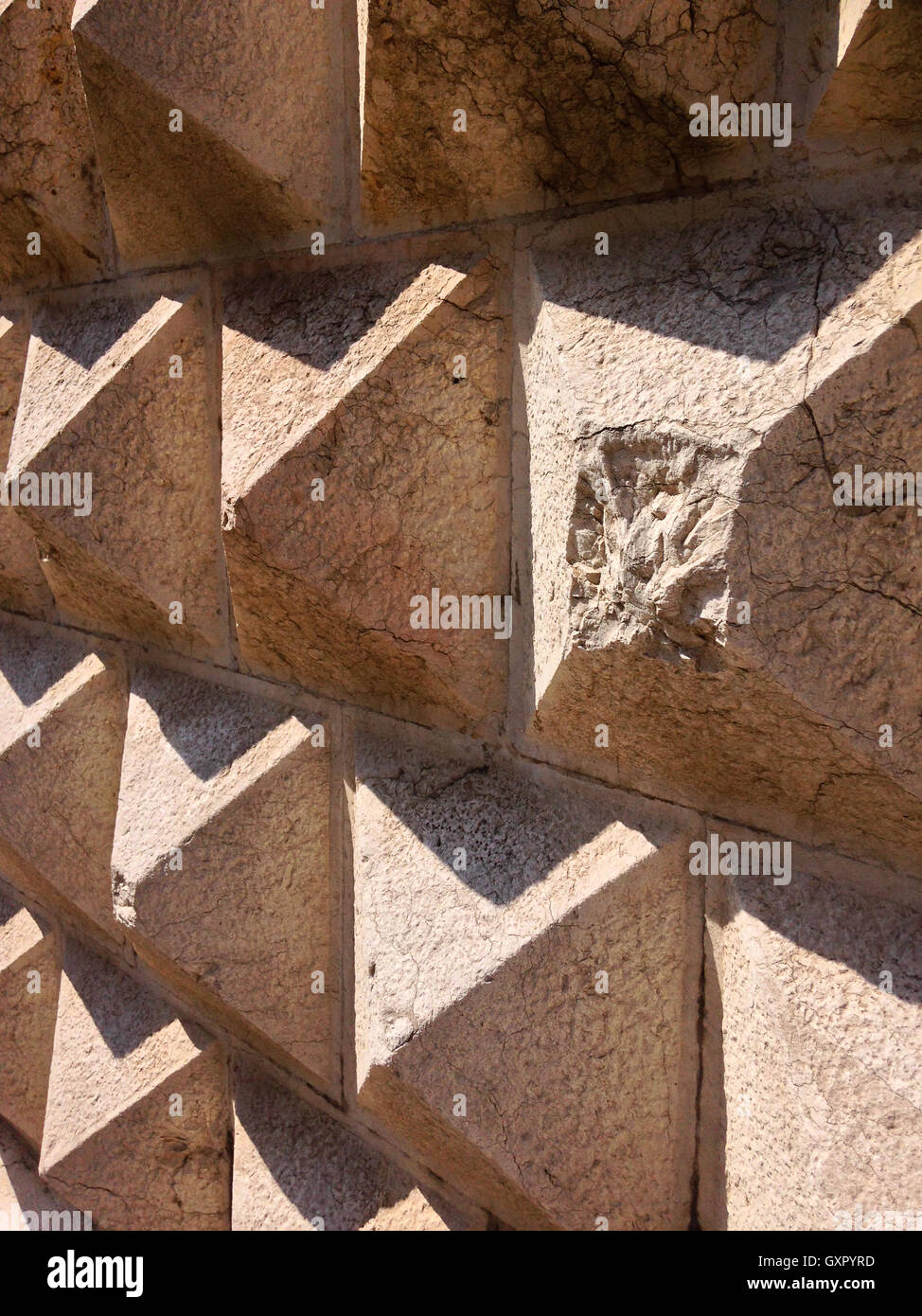 Il Diamante del Marmo forme / piramidi Foto Stock