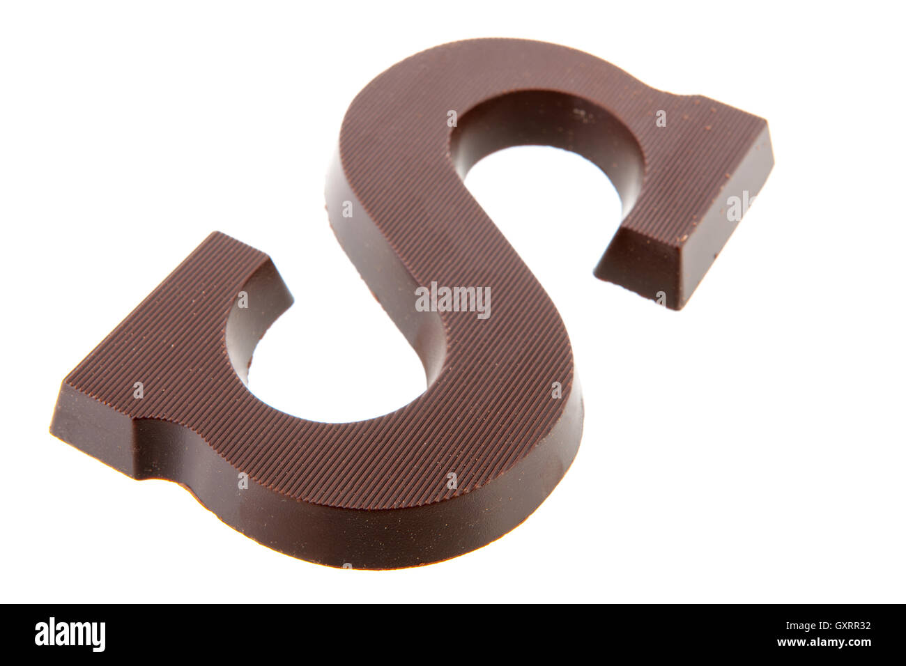 Lettera di cioccolato Foto Stock