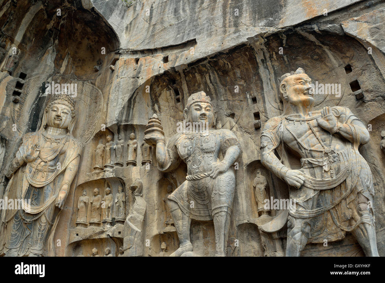 Le Grotte di Longmen a Luoyang, nella provincia di Henan, Cina. 09-set-2016 Foto Stock