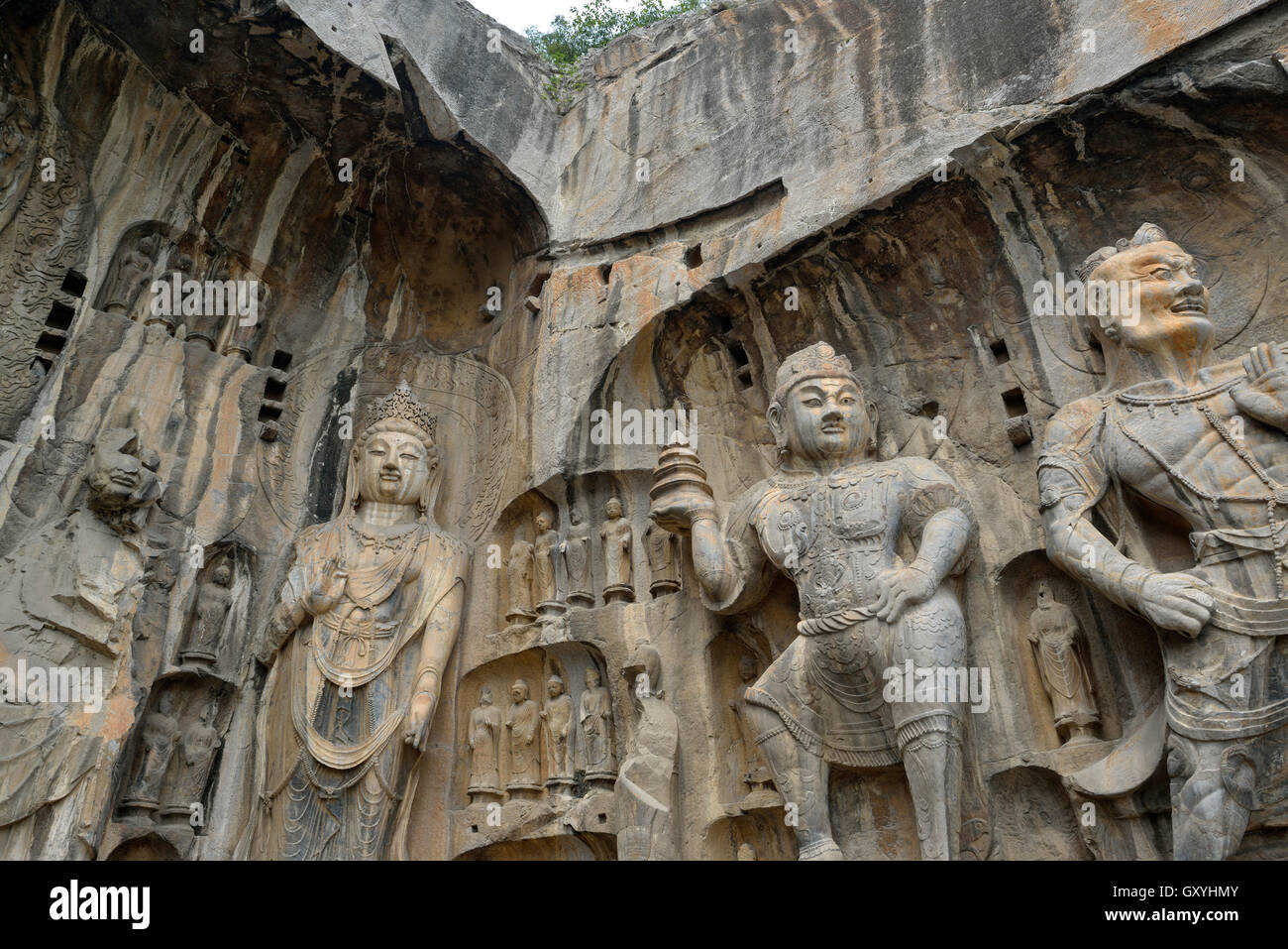 Le Grotte di Longmen a Luoyang, nella provincia di Henan, Cina. 09-set-2016 Foto Stock