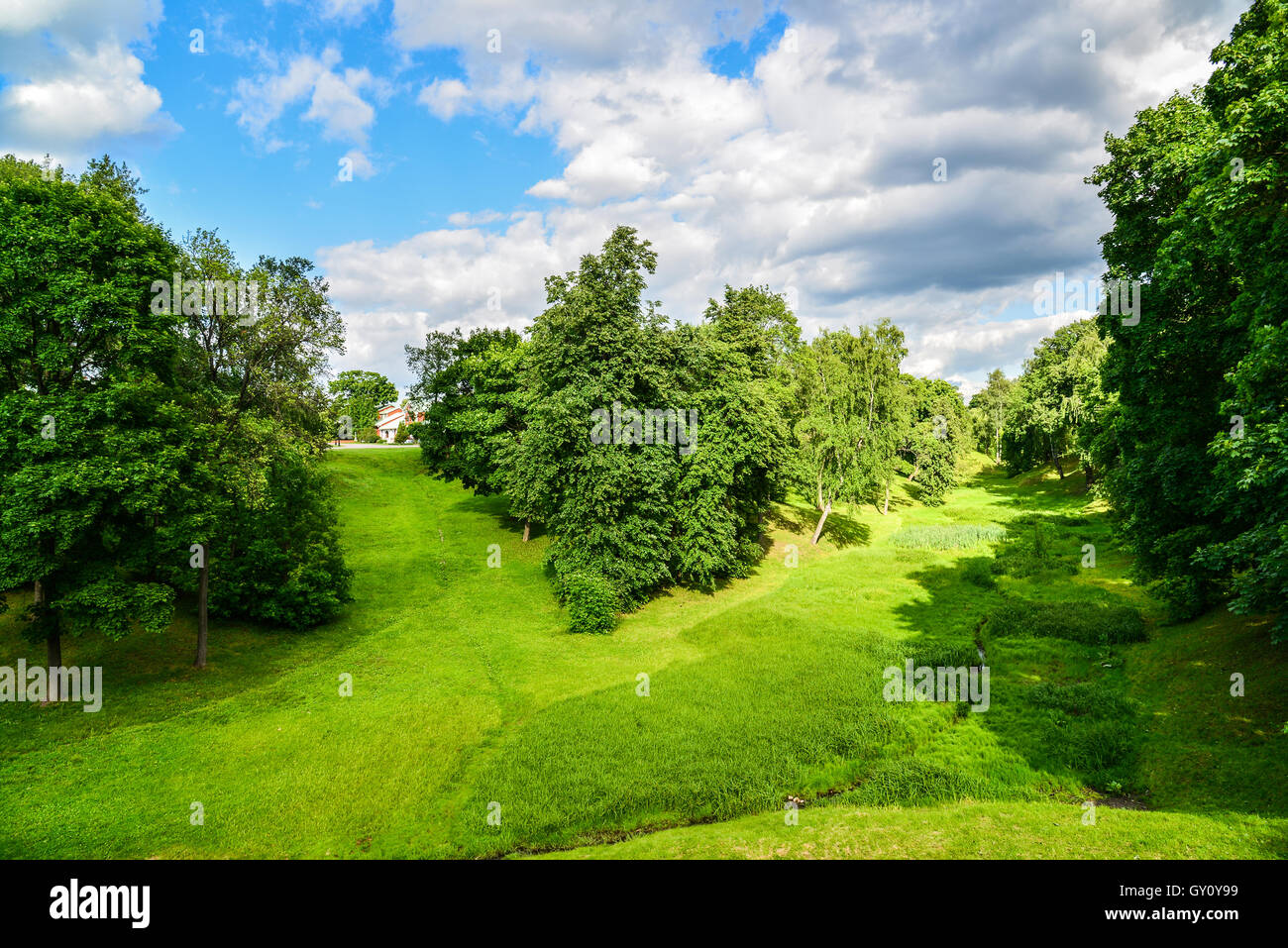 Kuskovo park a Mosca in estate, Russia Foto Stock