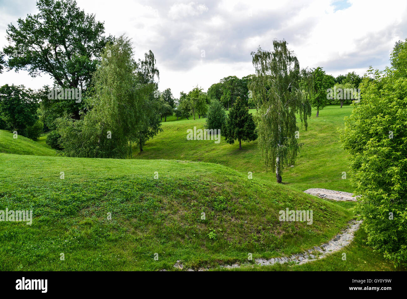 Kuskovo park a Mosca in estate, Russia Foto Stock