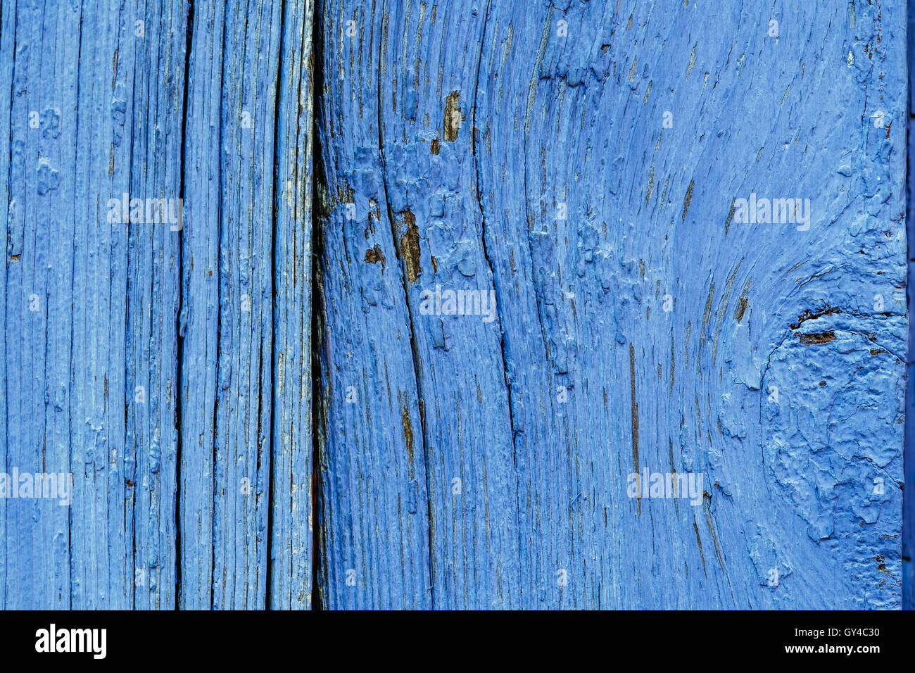 Vecchio Blu obsoleta tavola di legno Texture di sfondo Foto Stock