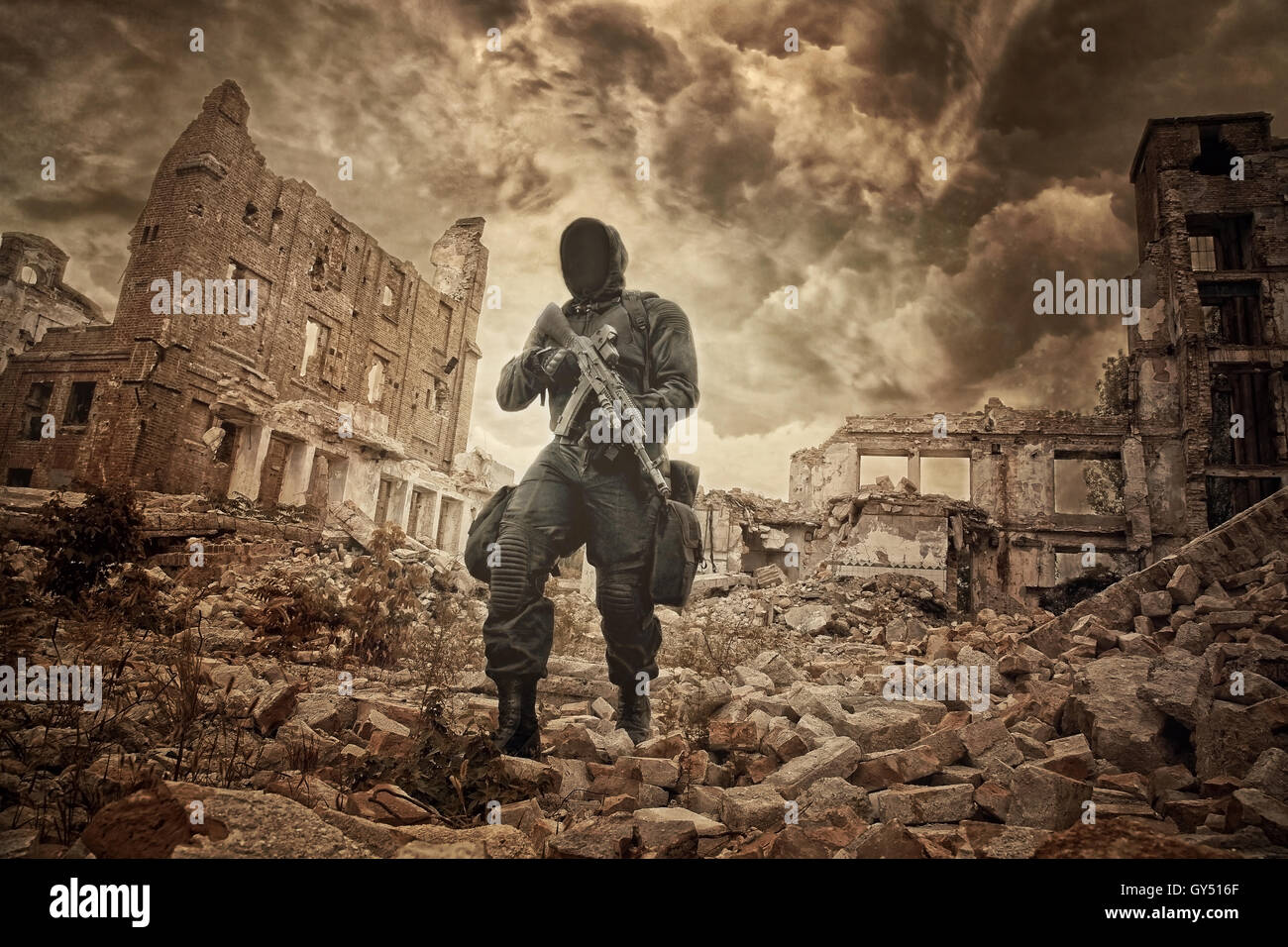 Post nucleare apocalisse superstite Foto Stock