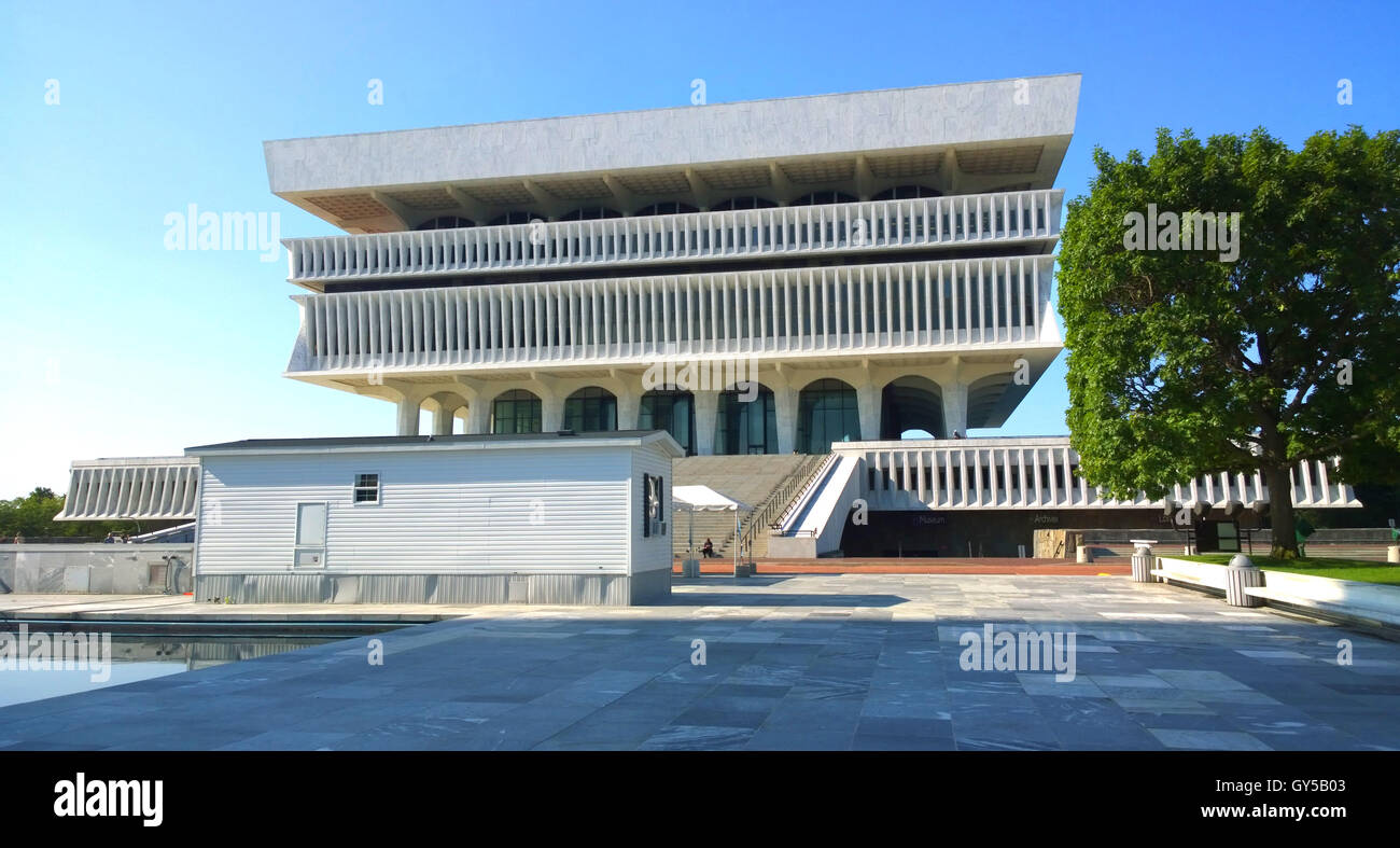 Albany, New York, Stati Uniti d'America. Settembre, 4,2016. Vista dell'esterno del Museo Statale di New York a Albany Foto Stock