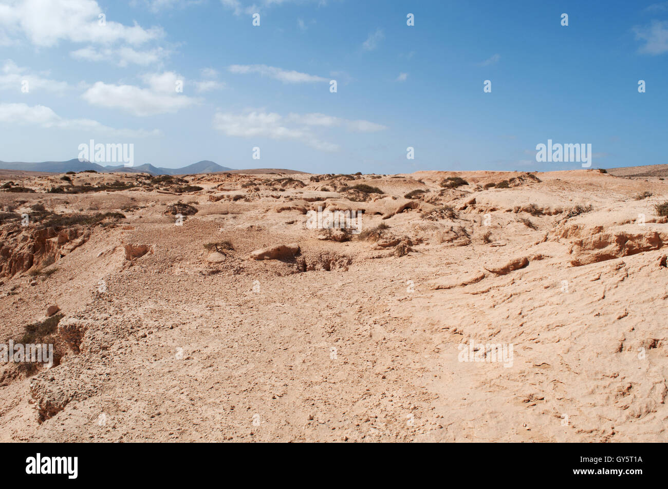 Fuerteventura: il Barranco de los Encantados, chiamato anche de los Enamorados, è un piccolo canyon nel nord-ovest dell' isola Foto Stock