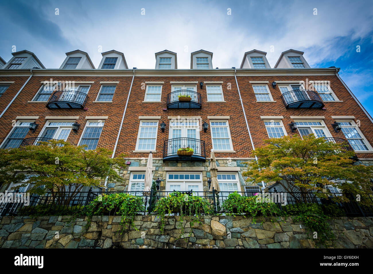 Edificio di appartamenti in Alexandria, Virginia. Foto Stock