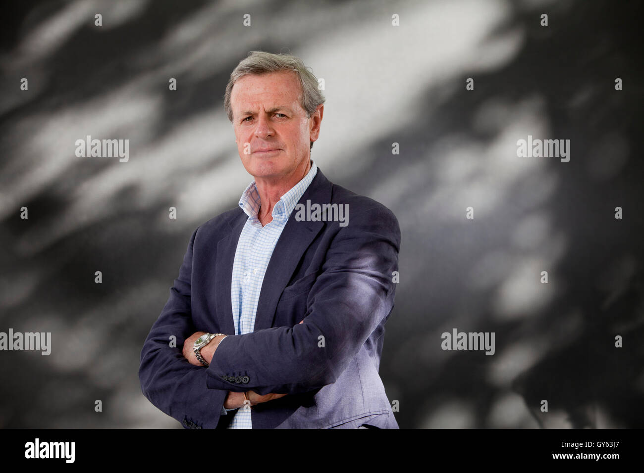Il generale Sir Richard Shirreff, ex nato il vice Comandante supremo alleato in Europa e autore, a Edinburgh International Book Festival. Edimburgo, Scozia. Il 22 agosto 2016 Foto Stock