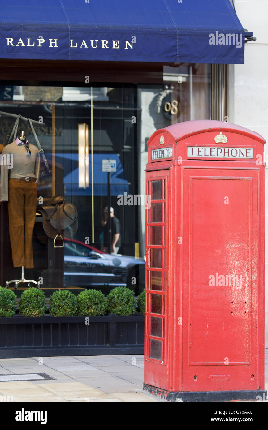 Ralph Lauren Store New Bond Street Londra Foto Stock