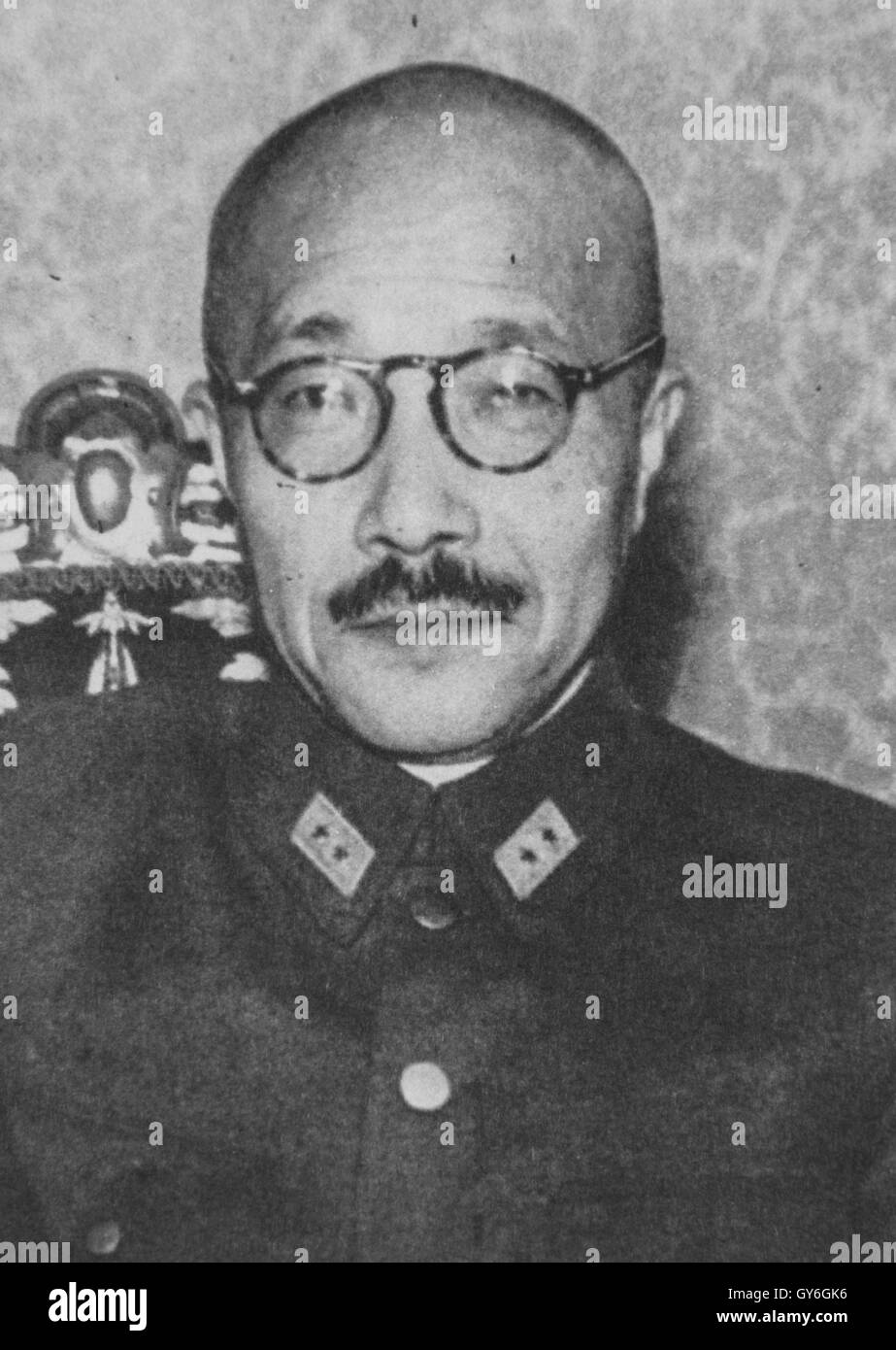 Ritratto di Hideki Tojo Foto Stock