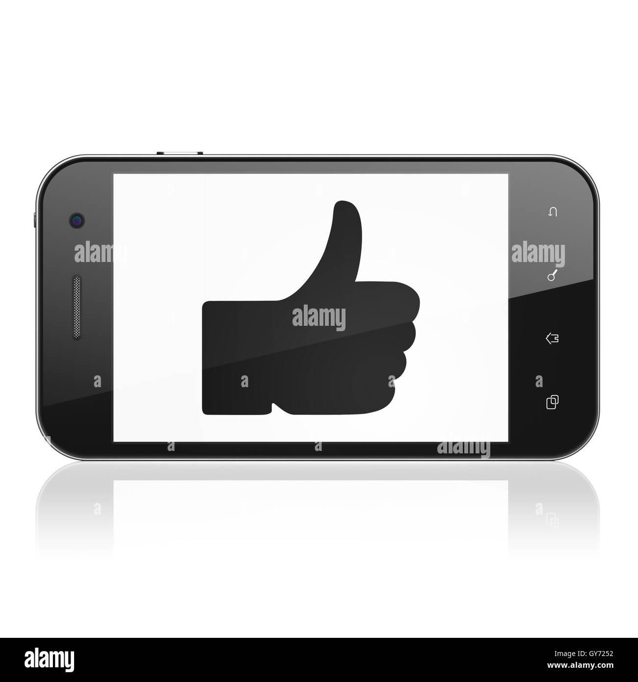 Social media concetto: Come sullo smartphone Foto Stock