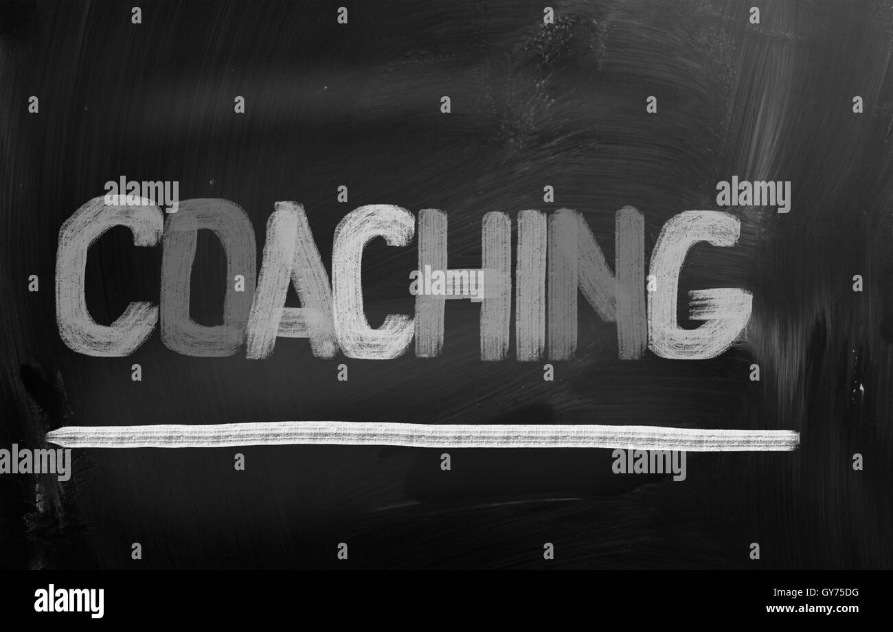 Concetto di coaching Foto Stock
