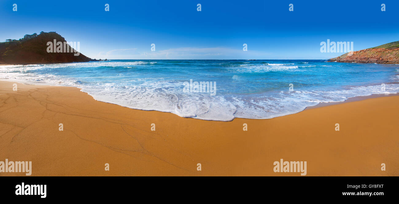 Cala Pilar beach in Menorca a Isole Baleari Foto Stock