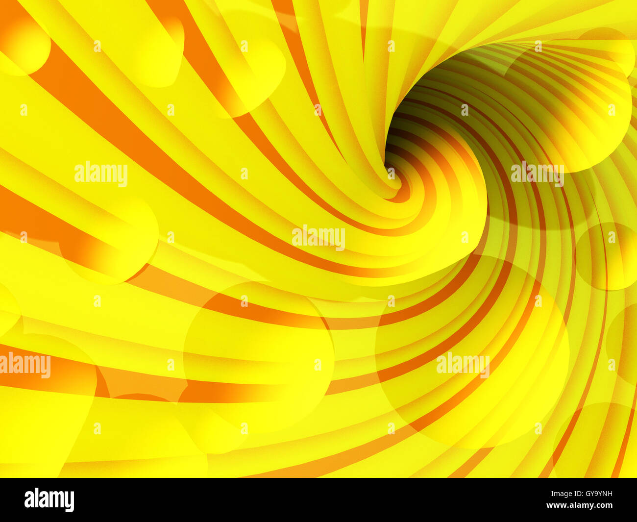 Abstract colorati 3d illustrazione sfondo a spirale wit forme circolari. Foto Stock