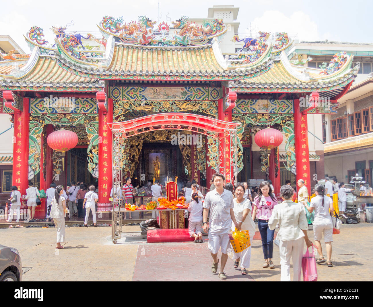 Il tempio Cinese a Chinatown, Bangkok Foto Stock