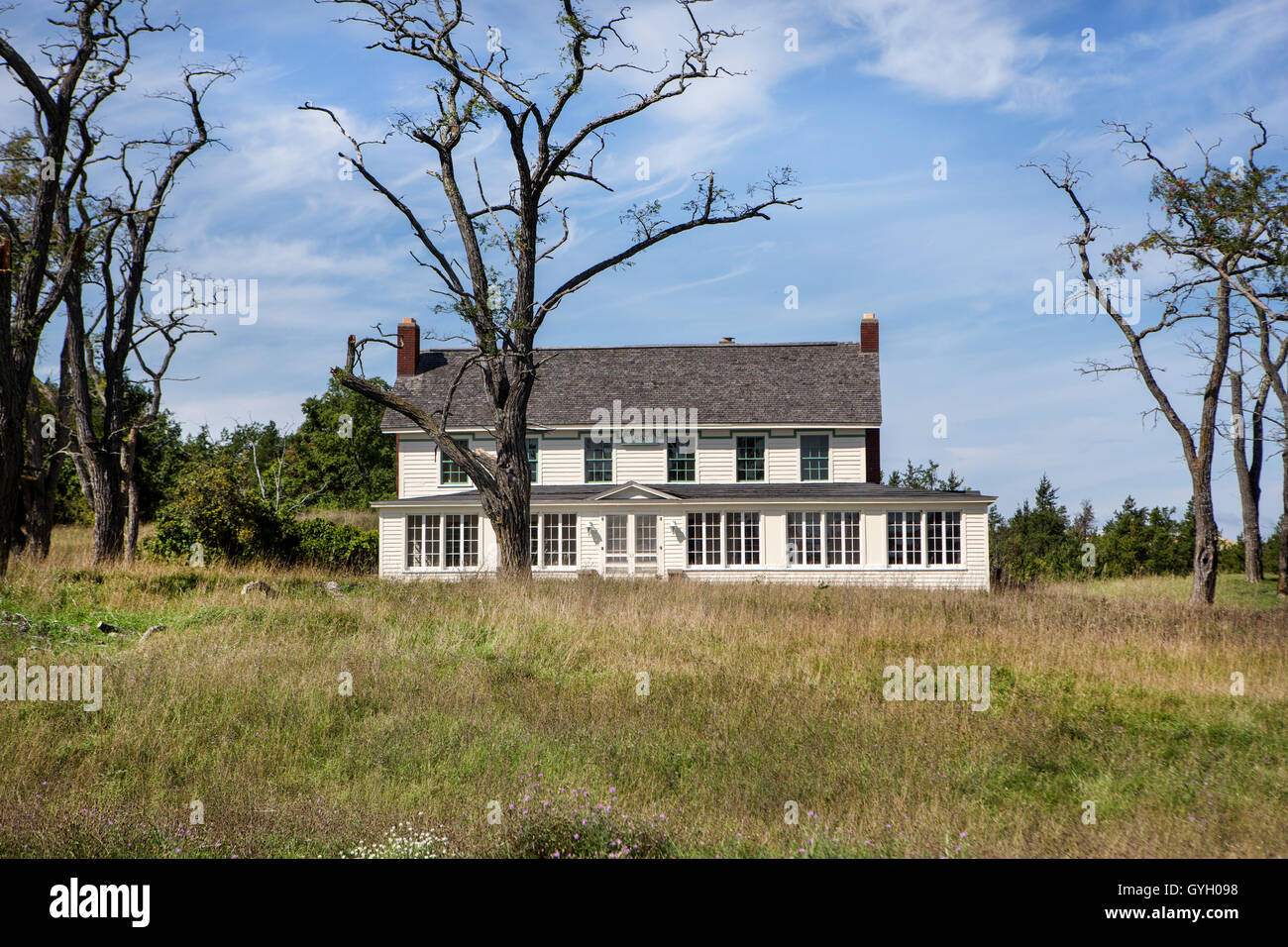 Una classica casa americana in Glen Haven, Michigan. Foto Stock
