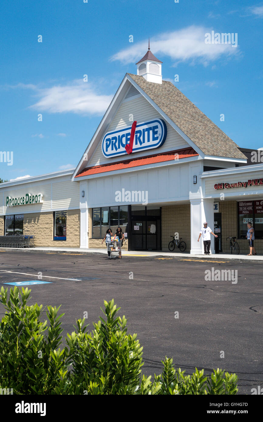PriceRite catena di supermercati Store, MA, Stati Uniti d'America Foto Stock