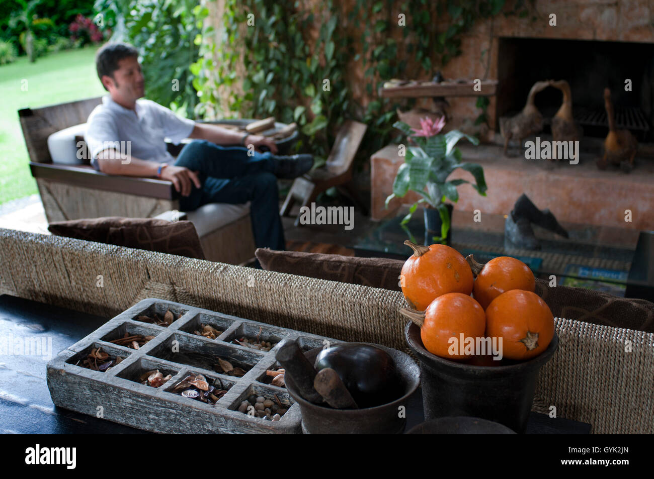 Hotel Boutique Sazagua, Pereira, Quindio Colombia. Caffè colombiano crescente asse. Il caffè colombiano Regione, noto anche come th Foto Stock