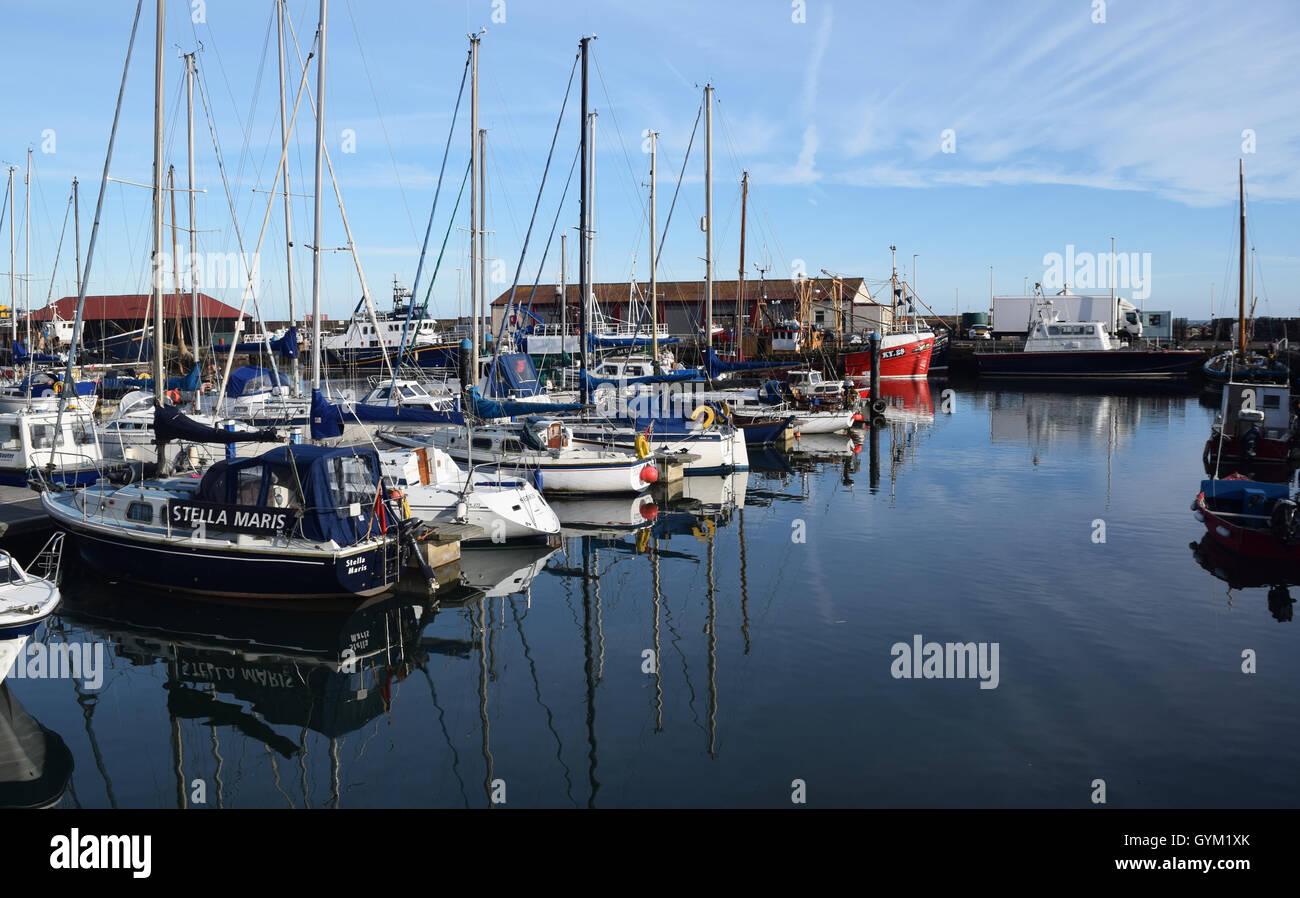 Arbroath Harbour, Angus Foto Stock