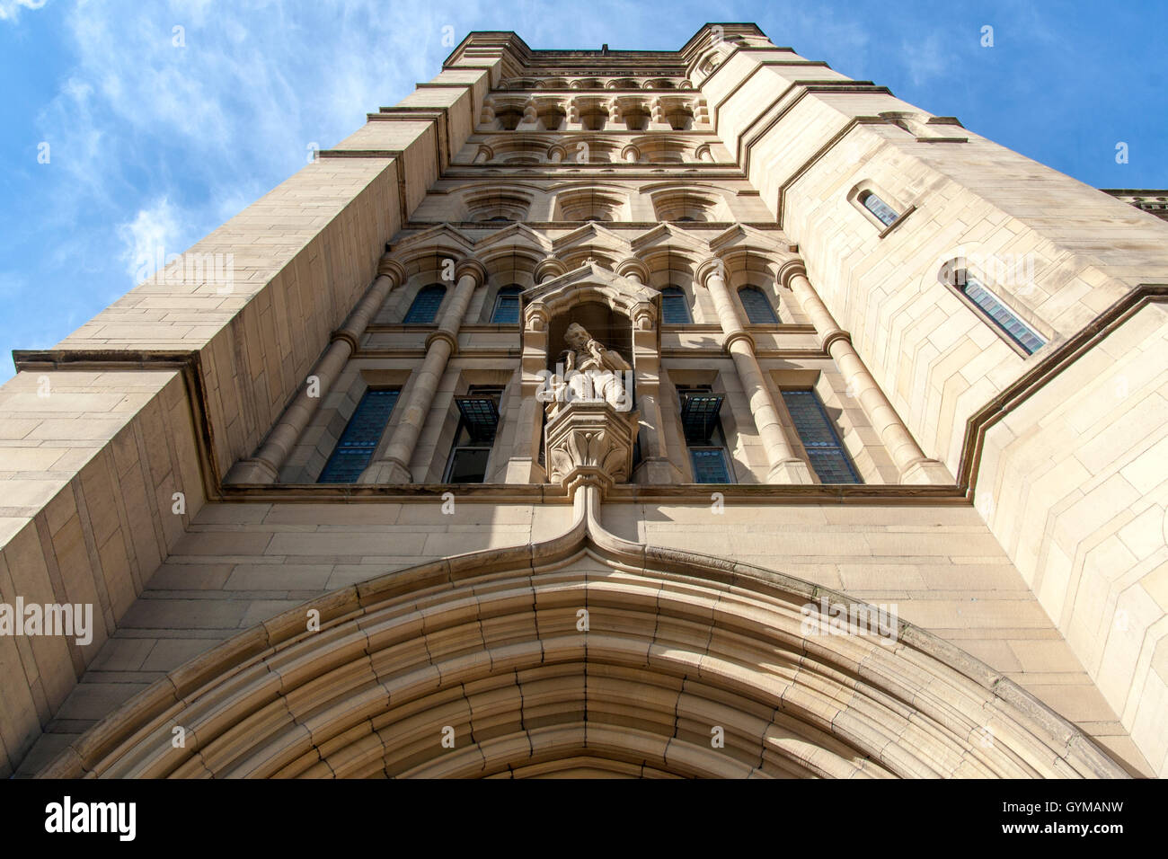 Manchester University Building Foto Stock