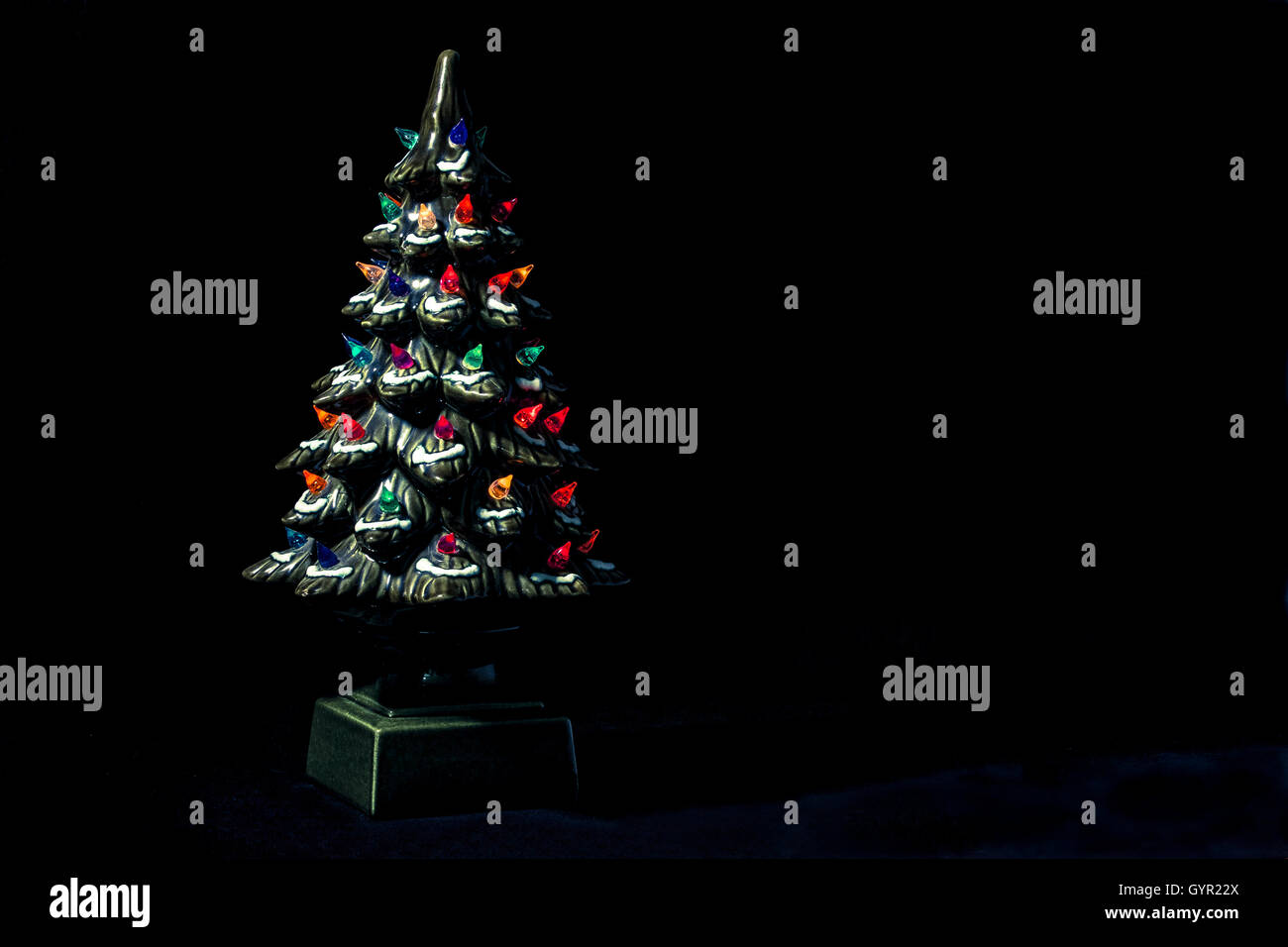 Ceramica albero di Natale Foto Stock