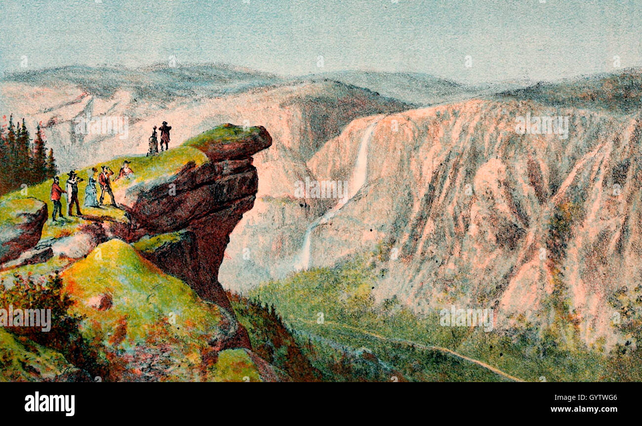 Valle dal ghiacciaio Punto, circa 1883 Foto Stock