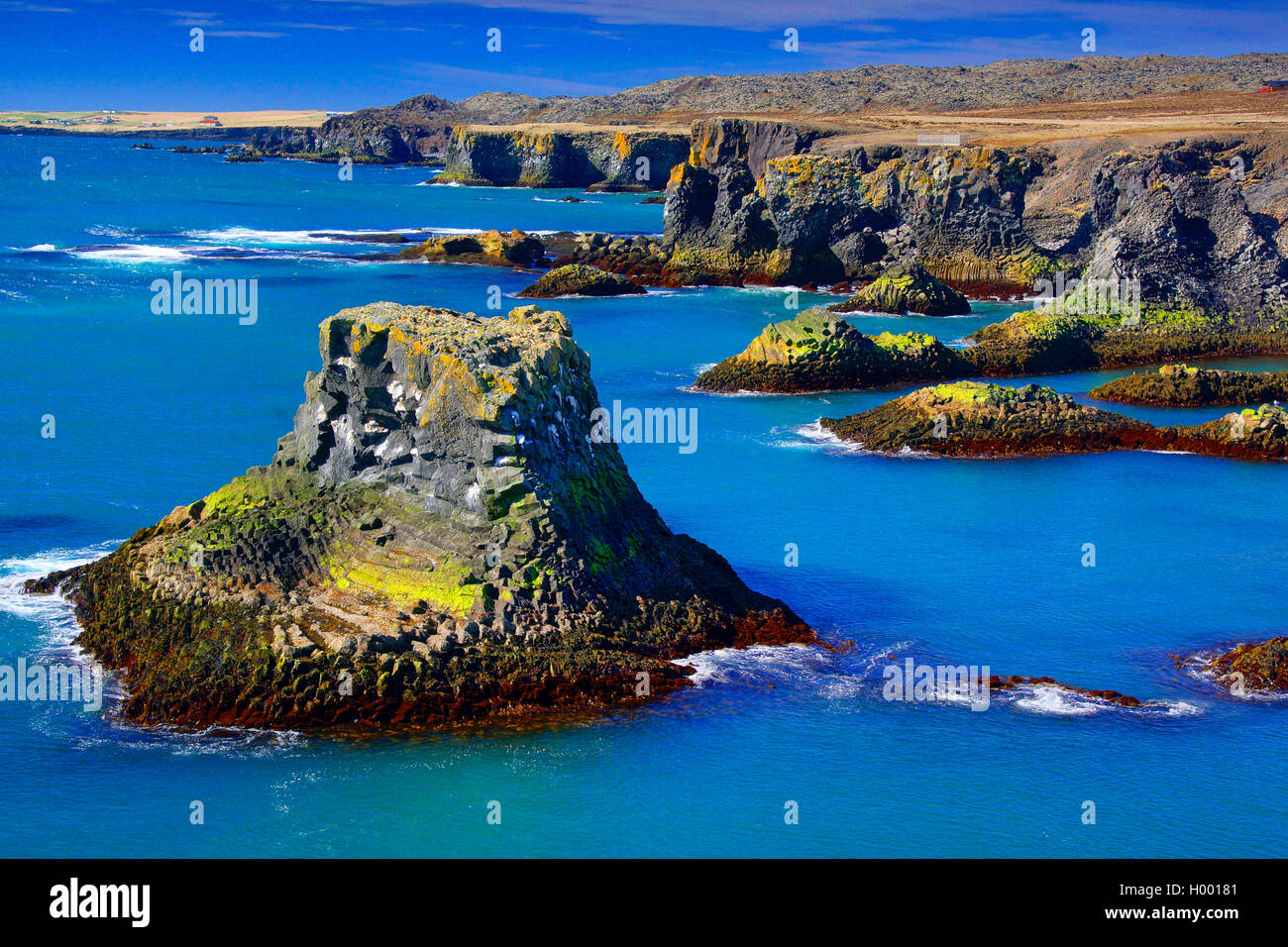 Costa Snaefellsnes paesaggio, Islanda, Snaefellsnes Foto Stock