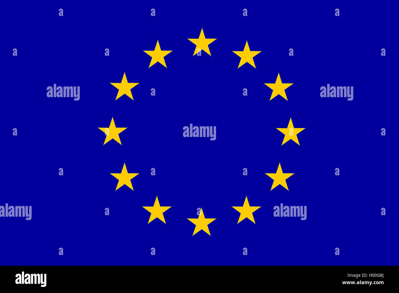 Bandiera dell'Europa, la bandiera europea, Europa Foto Stock