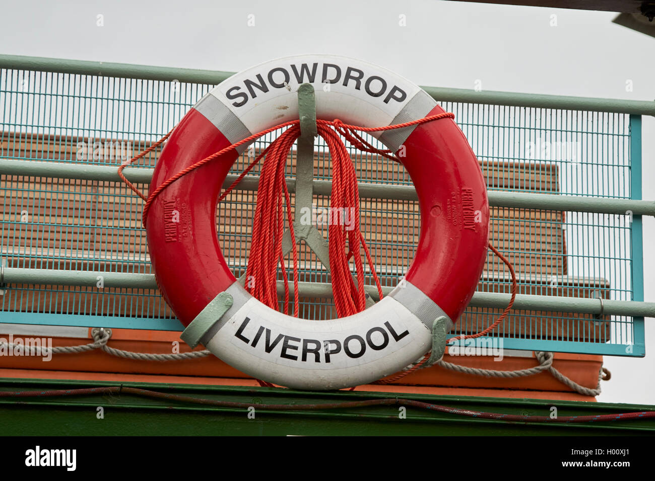 Mersey ferries snowdrop livebelt traghetto Liverpool Merseyside Regno Unito Foto Stock