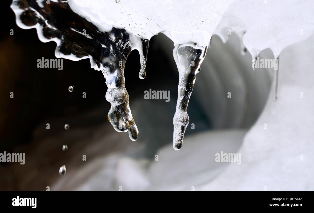 Fusione di ghiaccioli, Francia Foto Stock