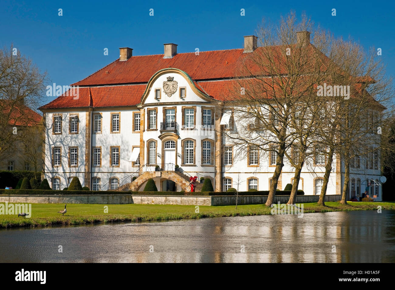 Schloss von Ketteler, castello Harkotten, in Germania, in Renania settentrionale-Vestfalia, Muensterland, Sassenberg Foto Stock