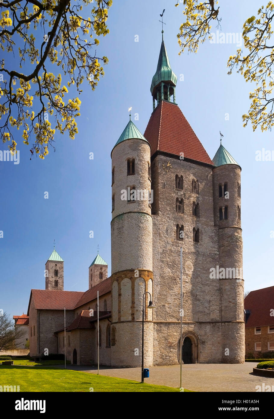 Chiesa di San Bonifatius a Warendorf-Freckenhorst, in Germania, in Renania settentrionale-Vestfalia, Muensterland, Warendorf Foto Stock