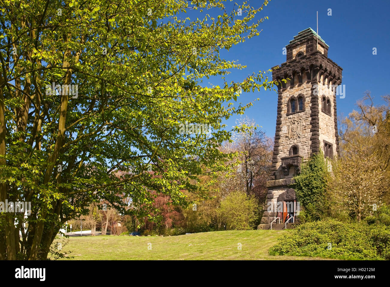 Torre Bismarck in Muelheim an der Ruhr, Germania, Renania settentrionale-Vestfalia, la zona della Ruhr, Muelheim/Ruhr Foto Stock