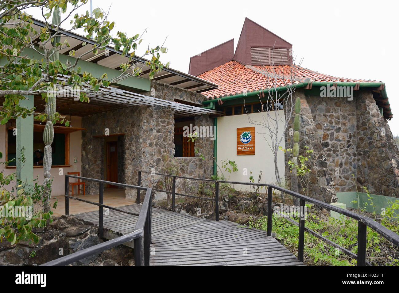 Interpretationszentrum des Nationalparks Galapagos in Puerto Baquerizo Moreno, Ecuador, Galapagos-Inseln, San Cristobal | info c Foto Stock