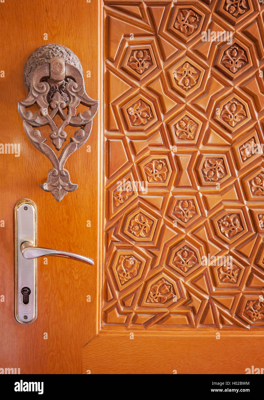 Immagine della moschea ornati porta. Foto Stock