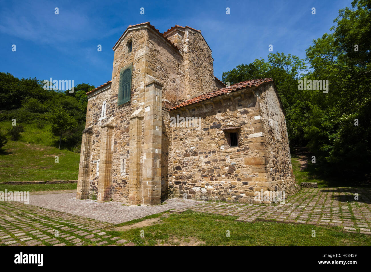 San Miguel de Lillo, pre-romanica secolo IX Foto Stock