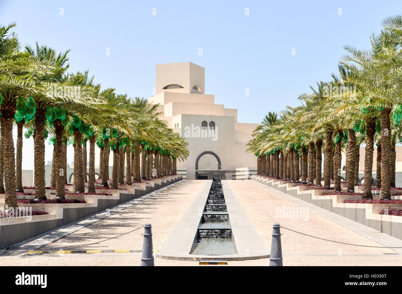 Doha il museo di arte islamica del Qatar Foto Stock