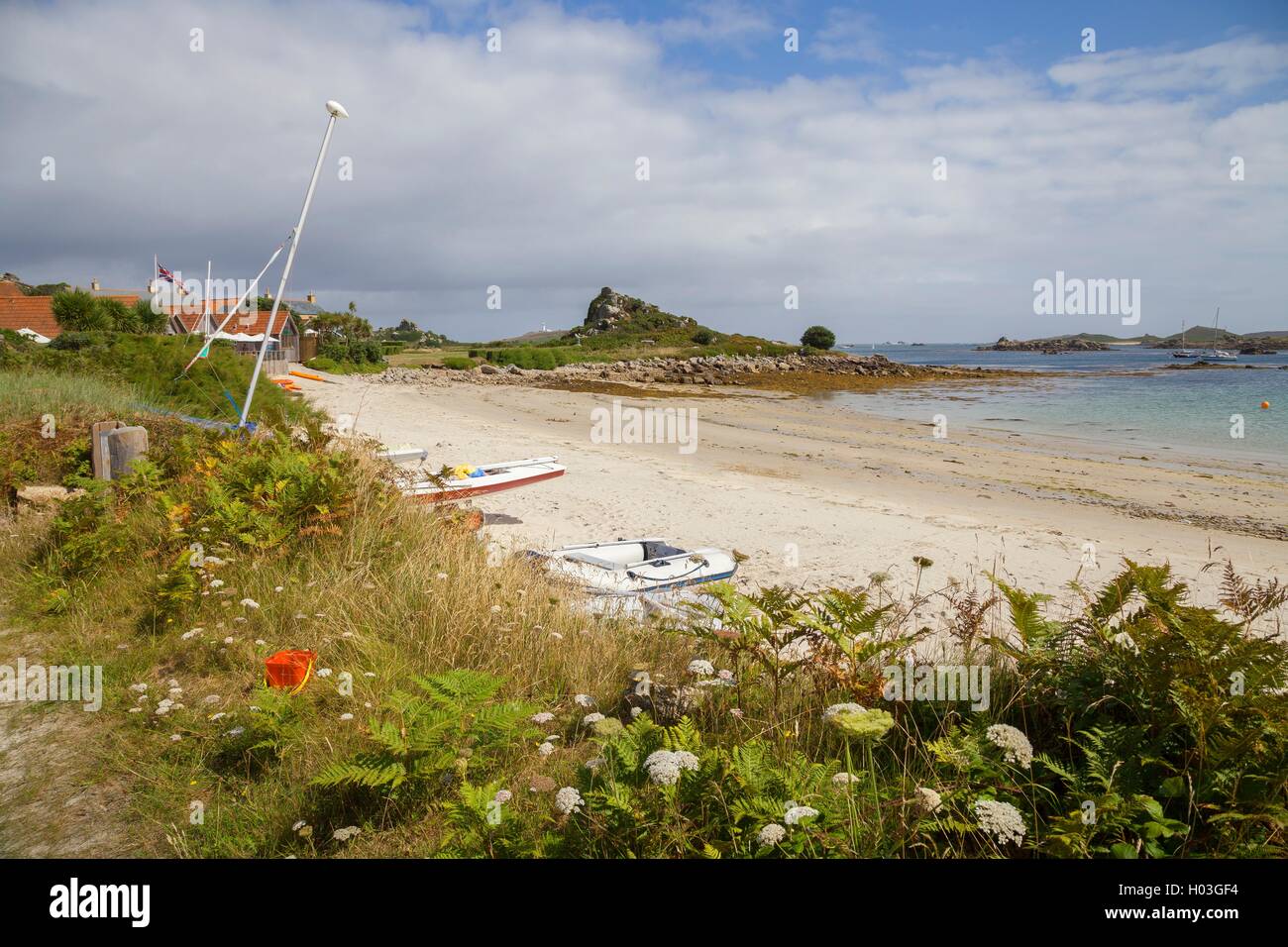 Old Grimsby, Tresco, isole Scilly, Inghilterra Foto Stock