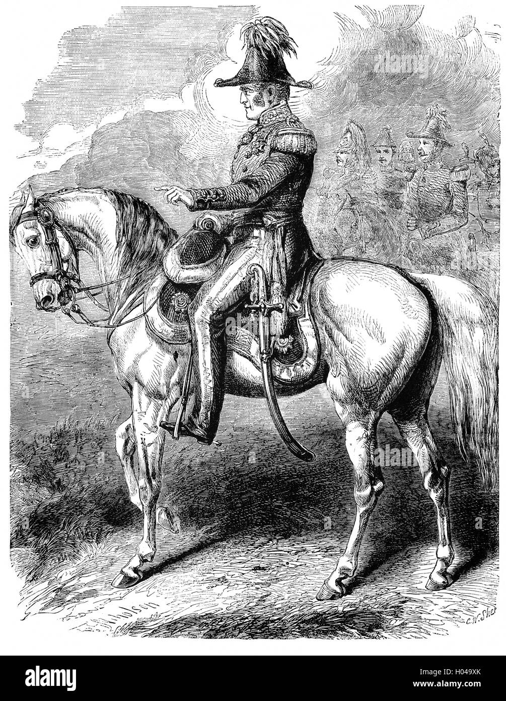 Il generale Sir James Simpson (1792 - 1868), che hanno combattuto nella Penisola la guerra era un ufficiale dell'Esercito britannico. Egli ha comandato le truppe britanniche in Crimea da giugno a novembre 1855, dopo la morte del maresciallo di campo Signore raglan. Foto Stock
