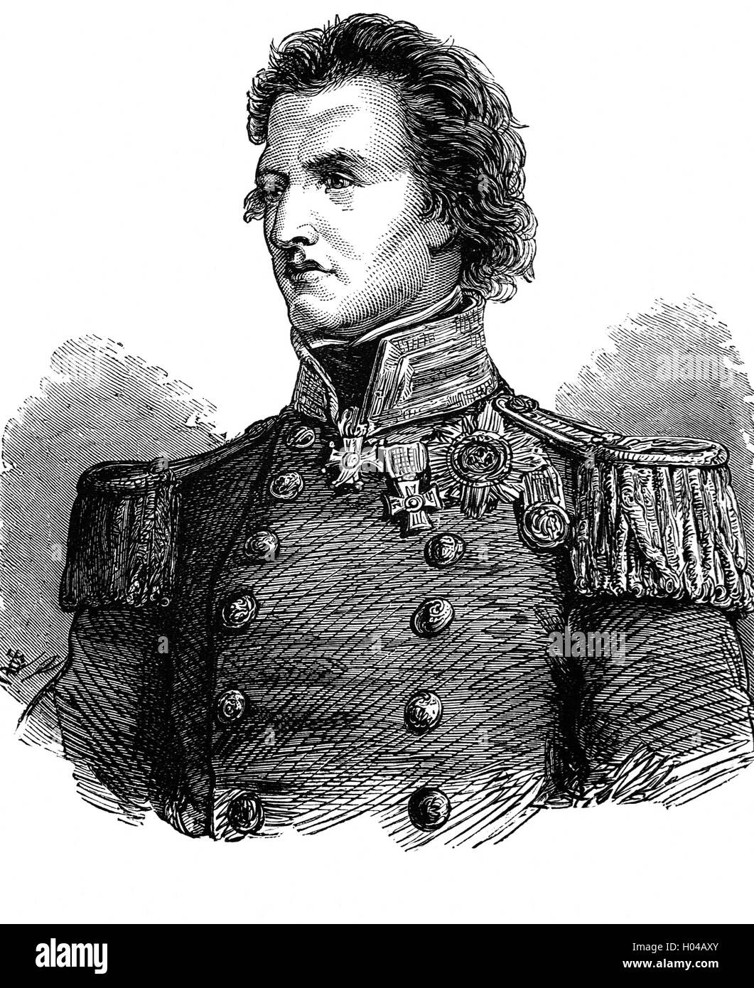 Il capitano Sir William Peel (1824 - 1858) era un British naval officer e destinatario della Victoria Cross e il terzo figlio del Primo Ministro Sir Robert Peel. Egli ha servito durante l ammutinamento indiano ed è stato ferito al rilievo di Lucknow. All'età di 33, morì di vaiolo a Cawnpore, India, il 27 aprile 1858. Foto Stock