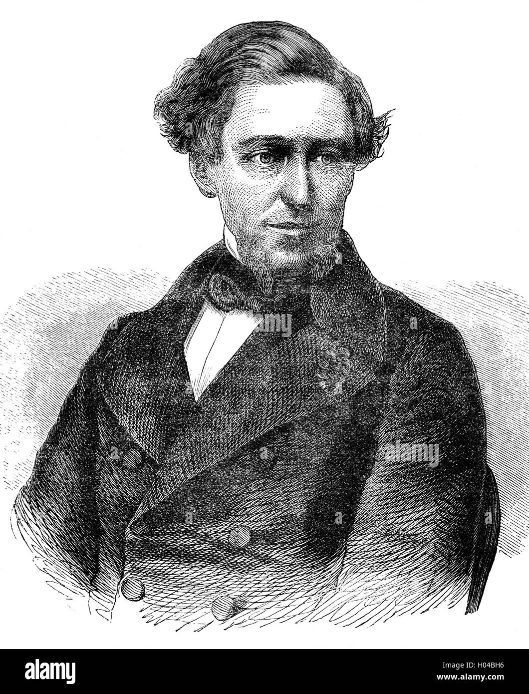 Sidney Herbert, primo Baron Herbert di Lea (1810 - 1861) era un statista inglese e un alleato stretto e confidente di Florence Nightingale che egli ha inviato fuori alla guerra di Crimea. Con Nightingale ha guidato il movimento per la salute dell'esercito e guerra Office riforma dopo la guerra. Foto Stock